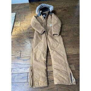 VINTAGE  1960’s Full Carheartt Winter Work Wear W/Hood Insulated 38R (USA)